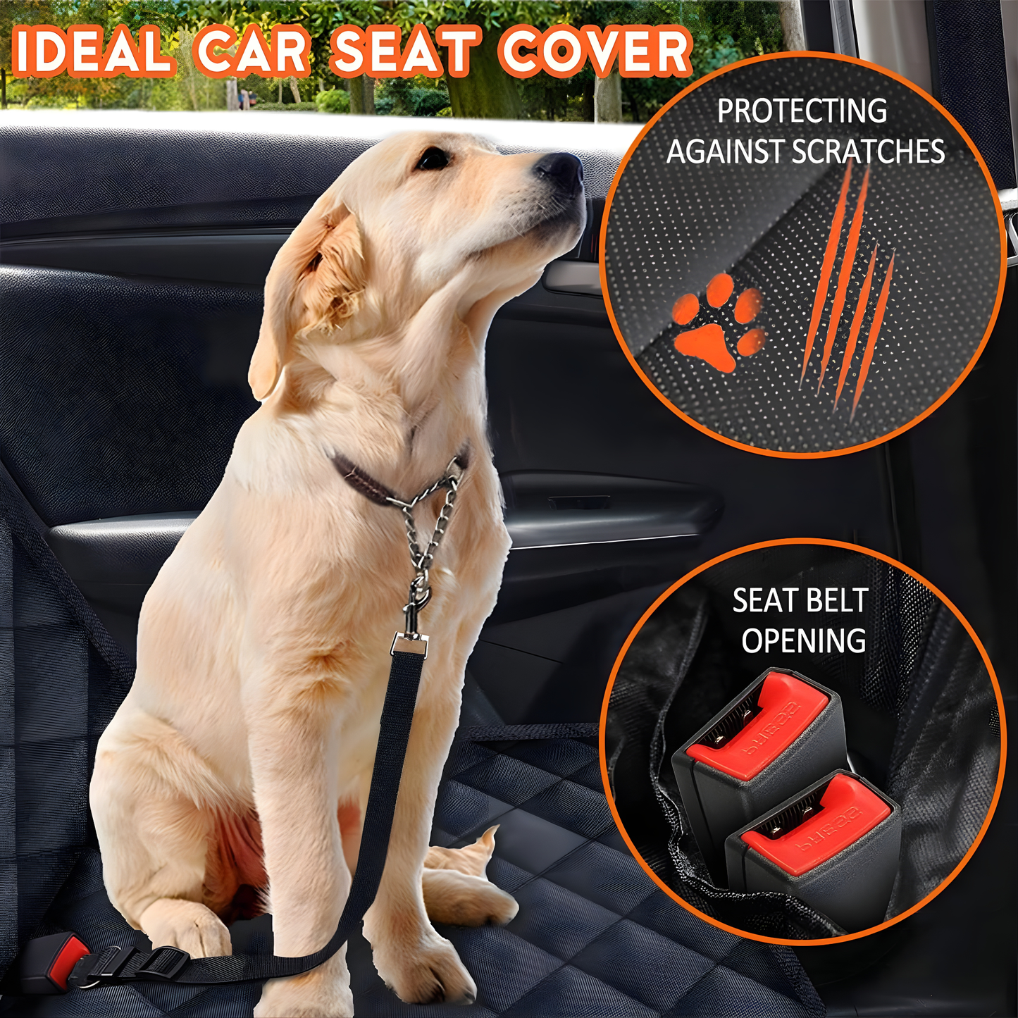 Waterproof Dog Car Seat Cover